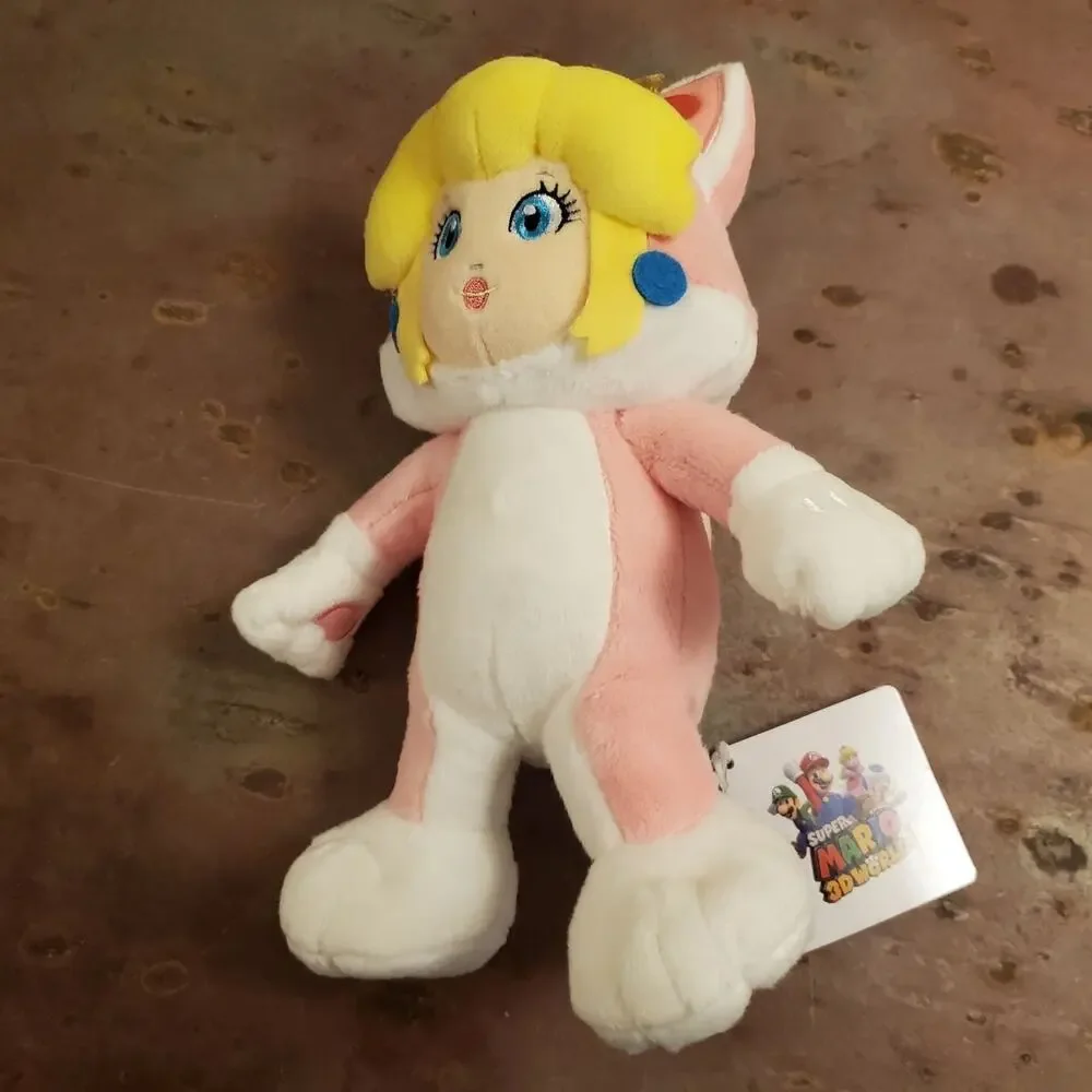 Plush - Neko Cat Princess Peach 10 inch (NEW) - Super Mario - Nintendo